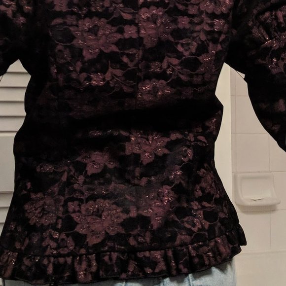 Gothic Lolita Japanese Brand Velvet Brocade Jacket - Perfect for Fall/Winter '22 - Picture 6 of 16